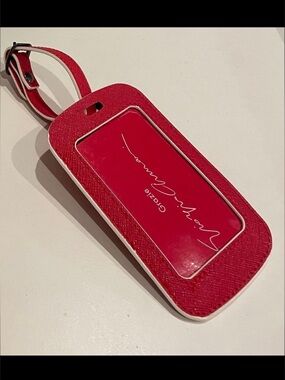 Giorgio Armani Red Luggage Tag/Accessory